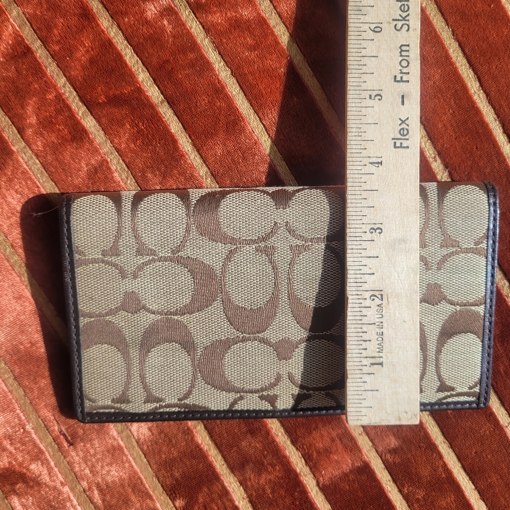 Coach Signature Checkbook - Picture 3 of 8